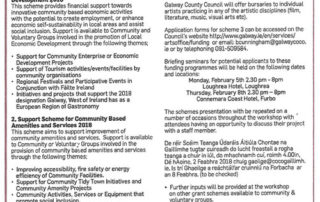 Community Support Schemes 2018 Application Forms