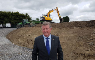 CONSTRUCTION UNDER WAY AT ST OLIVER'S SCHOOL, TUAM