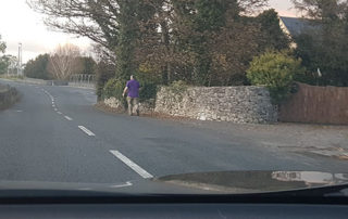 PROGRESS FOR FOOTPATH ON TUAM ROAD AT GARRAI GLAS ESTATE