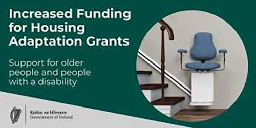 Funding for Galway County Council to help support housing improvements for Older People and People with Disabilities
