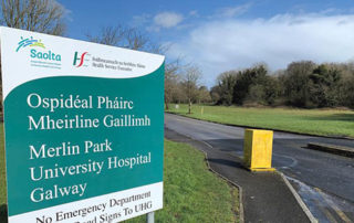 Welcomes commencement of construction of new Outpatient building at Merlin Park, Galway