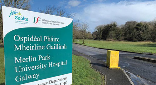 Welcomes commencement of construction of new Outpatient building at Merlin Park, Galway