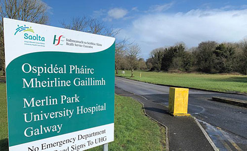 Welcomes commencement of construction of new Outpatient building at Merlin Park, Galway