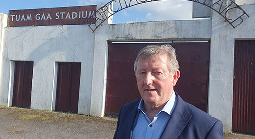 Contract signing for the Reroofing and Refurbishment of the Stand at Tuam Stadium