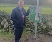 Installation of two Eco Powered cabinets with Defibrillators at Knockma Hill.