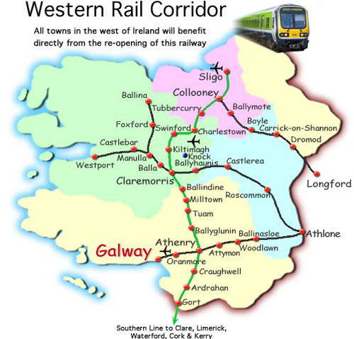 Canney Welcomes inclusion of the Western Rail Corridor in the EU Transport network.